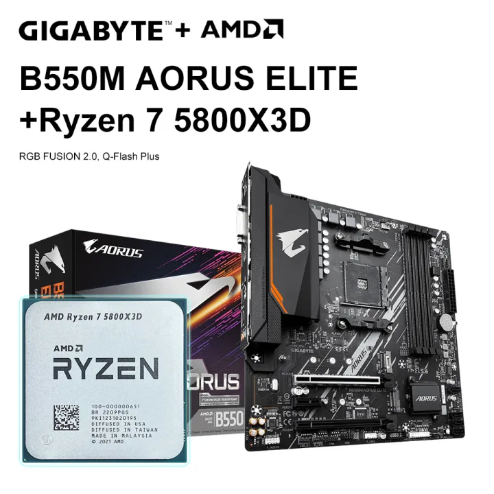 GIGABYTE B550M AORUS ELITE AM4 Ryzen Micro ATX Motherboard [Ryzen