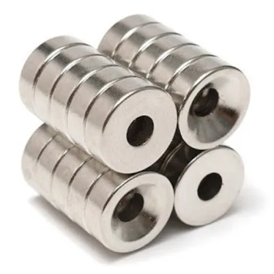 Nam châm đất hiếm lỗ tròn 10x3mm lỗ 4mm 15x3 mm lỗ 4 mm [có sai số]