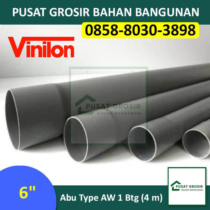 Pipa Pvc Aw Vinilon Jis Abu Inch Aw Per Btg M Lazada Indonesia