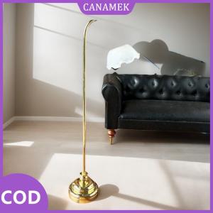 CANAMEK✨ 1pcs 1: 12 Dollhouse mini vàng trắng bao gồm Đèn sàn mô hình mô phỏng thu nhỏ nụ hoa đứng ánh sáng LED trang trí đồ chơi