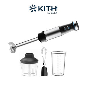KITH Ultimate / Essential Hand Blender - 600W | Turbo Button | Variable Speed | 3-10 Accessories | Storage Bag | Recipe Book | HB-BSC-BK | HB-PRO-BK