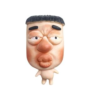 ของเล่นบีบหน้าตลก ยืดหยุ่น เด้งช้า ตุ๊กตาแสดงอารมณ์ คลายเครียด ของเล่นแปลกใหม่สำหรับเด็ก