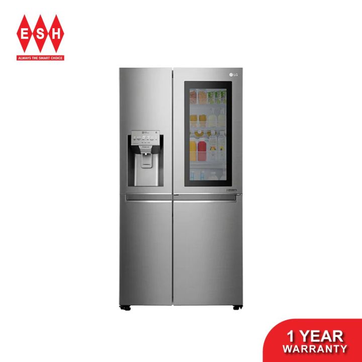 LG GCX247CSAV 601L Side by Side InstaView DoorinDoor™ Refrigerator