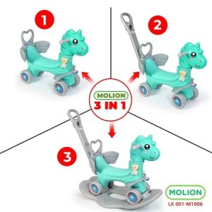 Didibear Mainan Anak Kuda Kudaan 4in1 Mainan Kuda Rocking Horse Mainan Anak Jungkat Jungkit