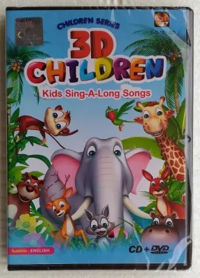 3D Children Kids Sing A Long Songs CD + DVD