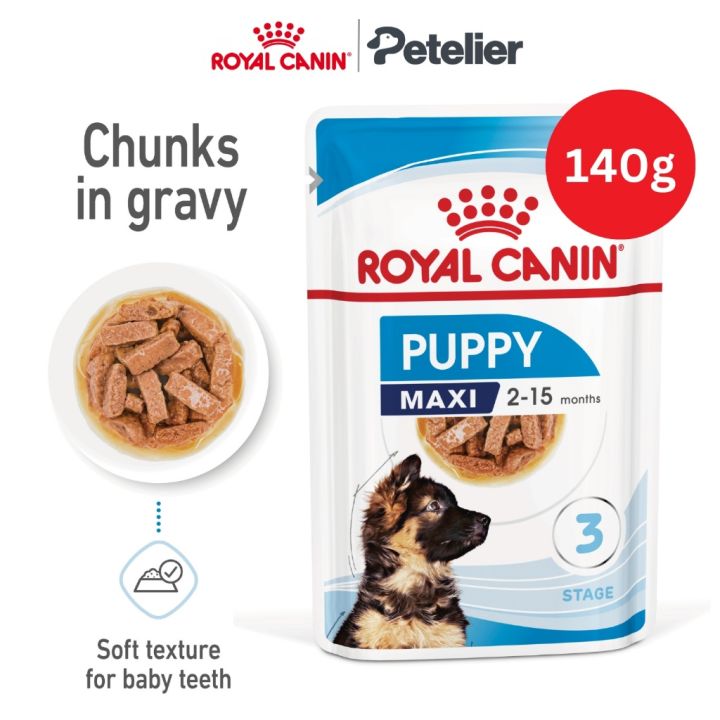 Royal Canin Maxi Puppy 140g Pouch Wet Dog Food Size Health Nutrition Lazada PH