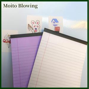 Moito Tearable Legal Pad Office Supplies Ink-proof Tear-off Pages Writing Sheet Paper Notepad Simple Lined Paper Scribbling Book
