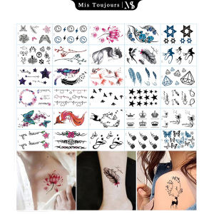 30 Sheets Waterproof Temporary Tattoo Sticker Animal Pattern Water Transfer Body Art Fake Tattoo