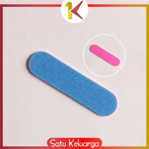SK-K186 Alat Kikir Kuku 2 Sisi Nail Buffer Mini Portable Kikir Kuku Kayu / Amplas Kuku Dua Sisi Nail