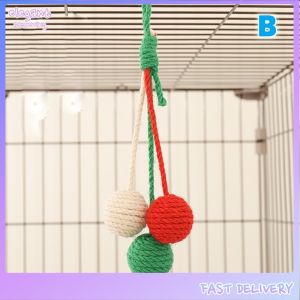 elegantstunning Pet Cat Hanging Sisal Ball Bite-resistant Wear-resistant Jute Twine Rope Pet Supplies For Relieve Boredom