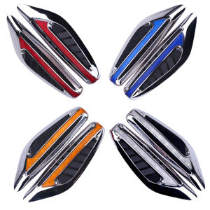 KingBe คู่ (2ชิ้น) ทั่วไปใบมีดพวงมาลัยไฟรถเครื่องหมายด้านข้างรถสัญญาณไฟเลี้ยวสีเหลืองสีแดงสีฟ้าสีขาว