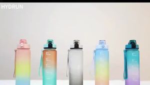 ARUN Motivational Water Bottle 1000ML with Times & Removable Strainer to Drink Resuable Leakproof