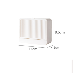 【COD】No Drill Creative Soap Holder Organizer with Drain and Cover Wall Mounted Soaps Rack Soap Case Boxes Leakproof Soap Container for Bathroom GYM Traveling Camping