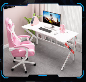 White Computer Table Computer Desk with White Top from 80cm to 160cm Cheap White Desk Gaming Table