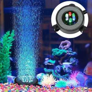 Lampu LED Akuarium Gelembung RGB Submersible Tank Light Bubble