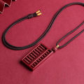 Cinnabar Necklace Pendant招财项链 原矿硃砂项链 高含量紫金砂如意算盘吊坠吊饰（已开光）. 