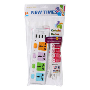 Universal Power Strip Extension Plug With 4 USB Ports 4 power Socket Charger Fast Charging 2M UK Plug socket Extension Socket