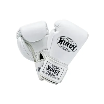 Windy Boxing Store 🥊 นวมชกมวย หนังคัดพิเศษ BGP-WH สีขาว