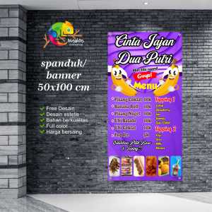 Cetak Spanduk Banner Pisang Nugget