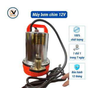 Máy bơm chìm 12V - Máy bơm tõm dùng ắc quy hoặc bộ chuyển nguồn