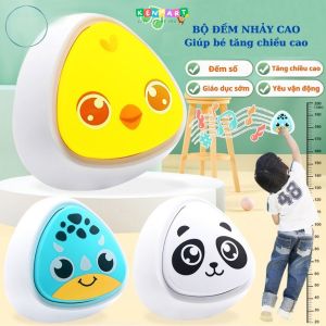 [Tặng pin] Bộ chạm nhảy tăng chiều cao TIẾNG VIỆT đồ chơi đập nhảy máy chuông bấm cho bé vận động phát triển chiều cao