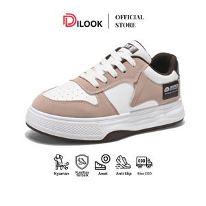 DILOOK C012 Sepatu Cewek Keren Kekinian Sneakers Wanita Sporty Sol Anti Slip