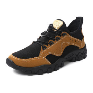 Leedoo Sepatu Outdoor Olahraga Hiking Pria Sneakers Tali Fashion Keren Kekinian Casual Gunung MC704
