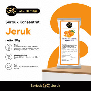 Bubuk Minuman Orange jeruk 50gr Powder Gkc Heritage