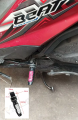 FOOT REST FOR MOTORCYCLE HONDA CLICK 125i | RED | REAR FOOT REST MADE OF ALLOY | MOTOR REAR PEDAL | HIGH QUALITY. 