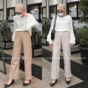 Celana Kulot Celana Wanita Cullote Kulot Wanita Highwaist Pants Kulot Premium Celana Wanita Kekinian Celana Panjang Wanita