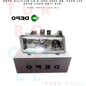 1996-2006 MB FUSO 350 HEAD LAMP UNIT ECE. DEPO-214-1143R-LD-E  RIGHT/ PASSENGER SIDE