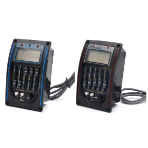 Hệ thống khuếch đại âm thanh cho guitar 5 band Preamp EQ LC-5 Equalizer Tuner phù xe bán tải Piezo để tăng cường hiệu suất âm thanh