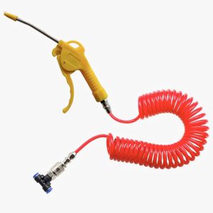 7Meter PU Air Duster Spray Set Gun Blow Dust Spring Pipe Plastic Air Tube Blow Gun Pistol Cleaner Compressor Dust Blower