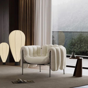 ⚡MOMO Light Luxury Sofa Chair Designer R Modern Living Room Balcony Lazy Lounge Chair Leisure Senior Leisure Chair