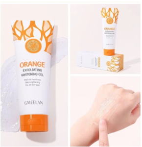 (GEL) Orange Exfoliating Gel Dead Spot Remover Brighten Peeling 50g Gentle Repair Scrub Whiten Hydrating Moisturizer Korean Skin Care