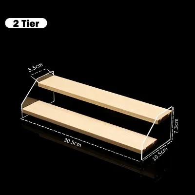 Mishilei 2-5 tầng Kệ trưng bày bằng gỗ kệ để mô hình minikệ để nước hoa Kệ trang trí Giá đỡ kệ bậc thang để bàn trang trí bánh