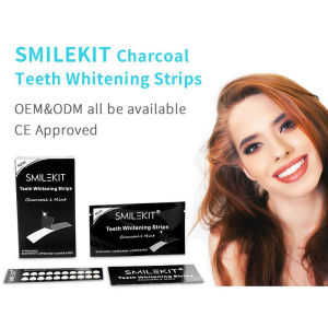 7Pairs Bamboo Charcoal Whitening Teeth Strips Mint Scented Teeth Cleaning Activated Carbon Teeth Strips oral care