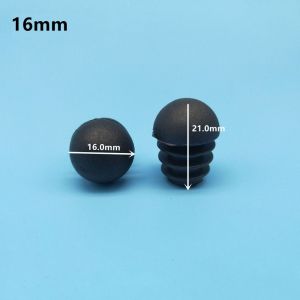 MNTT Nhựa Tròn Chèn Đen Chống trượt Phích cắm Bảo vệ sàn Bọc chân ghế Tấm che bụi
