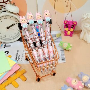 Pulpen Cetek Resin LABUBU Super Cute Lucu Ready 4 Variant Warna Tinta Hitam / Pen Mekanik Resin Mote Labubu Imut Unik Favorit Anak Terlaris Kualitas Terbaik Bisa Grosir dan COD Harga TERMURAH
