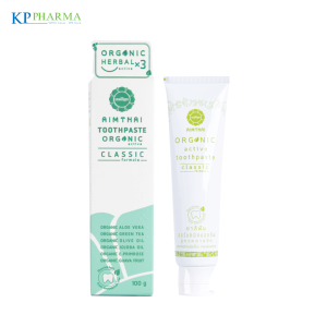 Kem Đánh Răng hữu cơ ORGANIC AIMTHAI trắng răng thơm miệng giảm nhiệt ê buốt 100g