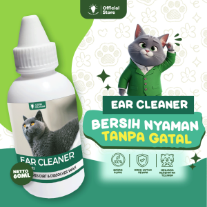 Clever Solutions - EAR CLEANER (Pembersih Kotoran Telinga Kucing Grooming Kucing Pet Ear Cleaner Perawatan Kucing Tetes Telinga Kucing)