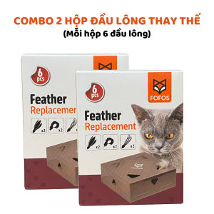 Hộp đồ chơi cho mèo FOFOS Hộp đồ chơi lông vũ cảm biến tự động Đuổi bắt lông vũ vui nhộn Thúc đẩy vận động Sạc USB Tặng kèm 5 đầu lông vũ