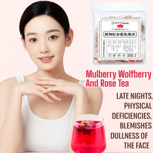 Mulberry Wolfberry And Rose Tea Health Sugar-Free Natural Herbal Tea Bags Sleep Aid And Relax Tea Nourishing Beauty Tea