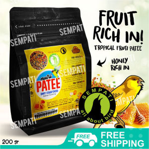 SEMPATI Nutri Patee Dry Eggfood Extra Fooding Pakan Tambahan Burung Kenari Finch Lovebird Voer Pur Pakan Burung