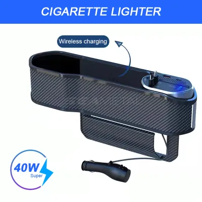 Seemetal Xe hộp lưu trữ ghế ngồi Phổ Điều Khiển Trung Tâm Ô Tô Tổ Chức Với Dây tự động thu vào