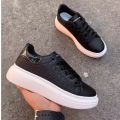 Fashion Korean Thick bottom white sole rubber shoes sneakers for women. 