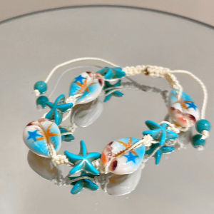 OR🧸Gelang Serbaguna Gaya Bohemian Gelang Bintang Laut Kerang Keong Gelang Manik-manik