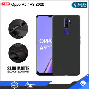 Case Slim Matte Premium Black Oppo A38 4G A18 4G A17 A17K A16 A16E A16K A16s Oppo A5 A9 2020 A15 A15s A32 A33 A36