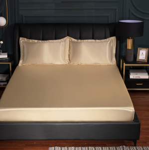 Silk Bedsheet Full Garterized Smooth & Silky Bedsheet Cooling Silk Bedsheet Mattress Protectors
