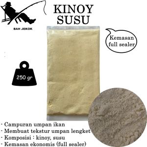 Kinoy Susu Kristal Murni Pengeras Umpan Jitu Pancing Kolam & laut (250gr)